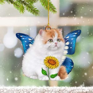 Cat Christmas Ornament Cute Cat Xmas…