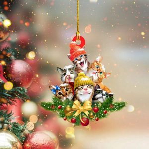 Cat Christmas Ornament Hanging Xmas Tree…