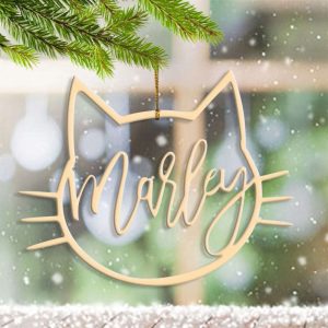 Cat Christmas Ornament Personalized Xmas Ornaments…