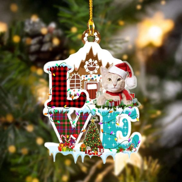 Cat Christmas Ornament Xmas Tree Ornaments Presents For Cat Lovers