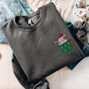 cat christmas sweatshirt embroidered coffee christmas sweater cute holiday kitten coffee xmas sweatshirt as christmas gift for cat owners 4.jpeg