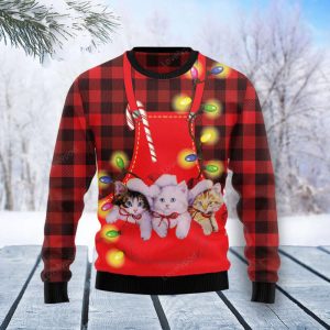 Cat Pocket Christmas Funny Ugly Christmas…