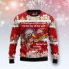 Cat Sleigh Ugly Christmas Sweater, Gift For Christmas, Unisex Crewneck Sweater