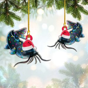 Catfish Christmas Ornament Fishing Ornaments For…