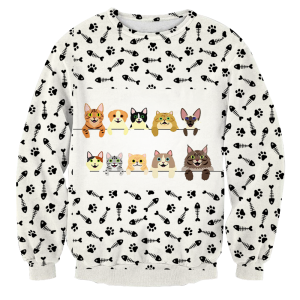 cats and their backs for unisex ugly christmas sweater all over print sweatshirt.png