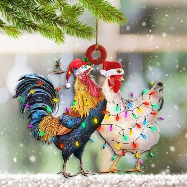 Chicken Christmas Ornaments Chicken Tree Topper Best Decorated Christmas Trees