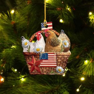 Chicken Ornament Chicken Christmas Ornaments Farmhouse…