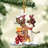Chihuahua And Mailbox  Ornament 2023 Christmas Tree Ornaments, Gift For Dog Lover