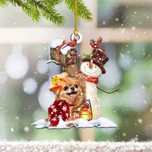 Chihuahua Christmas Ornament Tree For Hanging…