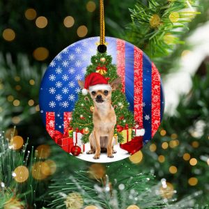 Chihuahua Christmas Tree Ornament Xmas Holiday…