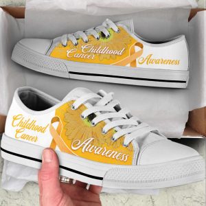 childhood cancer shoes awareness ribbon low top shoes canvas shoes best gift for men and women 1.jpeg