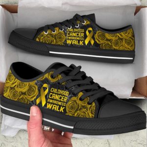 childhood cancer shoes awareness walk low top shoes canvas shoes best gift for men and women.jpeg