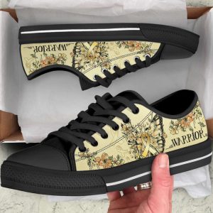Childhood Cancer Shoes Butterfly Flower Low…