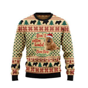 Chow Chow Mom Ugly Christmas Sweater,…