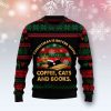 Christmas Better With Cat And Book Ugly Christmas Sweater, Best Gift For Christmas 2023