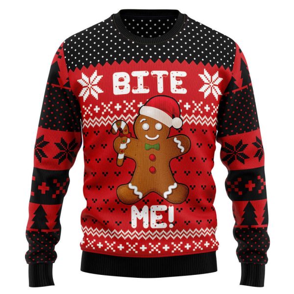 Christmas Bite Me TG51023 Ugly Christmas Sweater by Noel Malalan