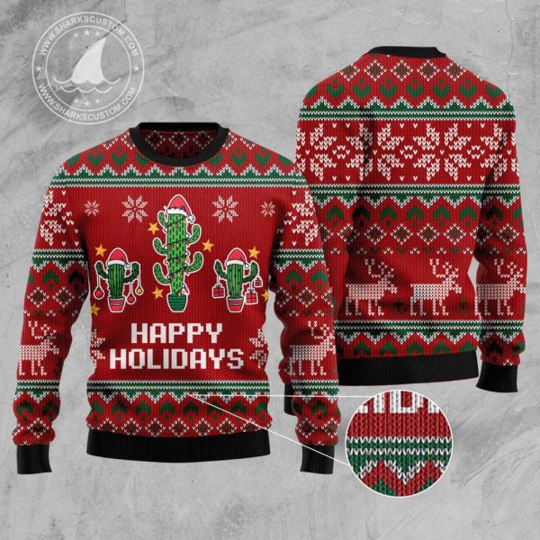 Christmas Cactus HT100124 Ugly Christmas Sweater – Christmas Signature