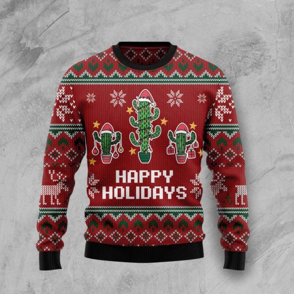 Christmas Cactus HT100124 Ugly Christmas Sweater – Christmas Signature