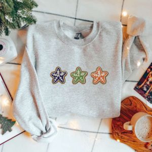 christmas cookie embroidered sweatshirt 2d crewneck sweatshirt for men and women sws3740 3.jpeg