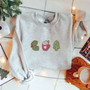 christmas cookie embroidered sweatshirt 2d crewneck sweatshirt for men and women sws3743 2.jpeg