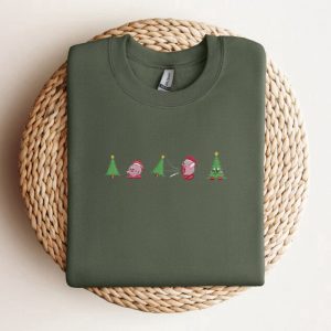 christmas cute embroidered sweatshirt 2d crewneck sweatshirt for men and womensws3382 2.jpeg