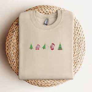 christmas cute embroidered sweatshirt 2d crewneck sweatshirt for men and womensws3382 5.jpeg