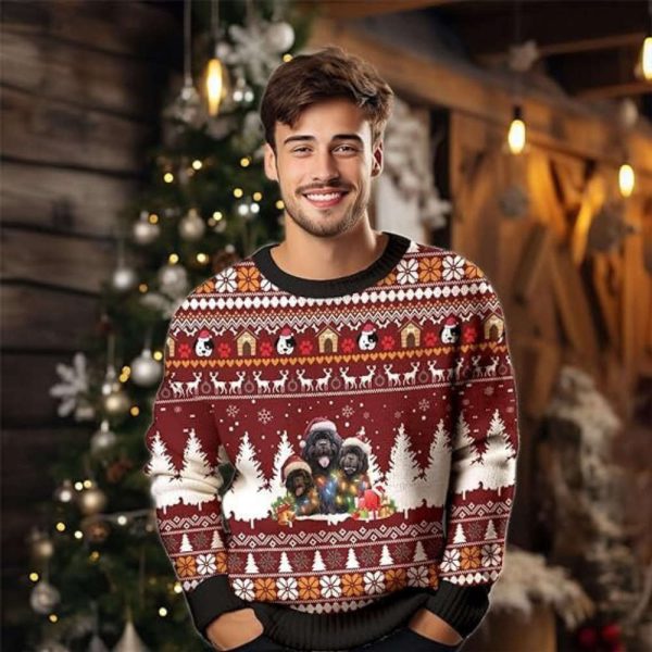 Christmas Dog Sweaters For Women, Ugly Christmas Sweater Mens Sweater