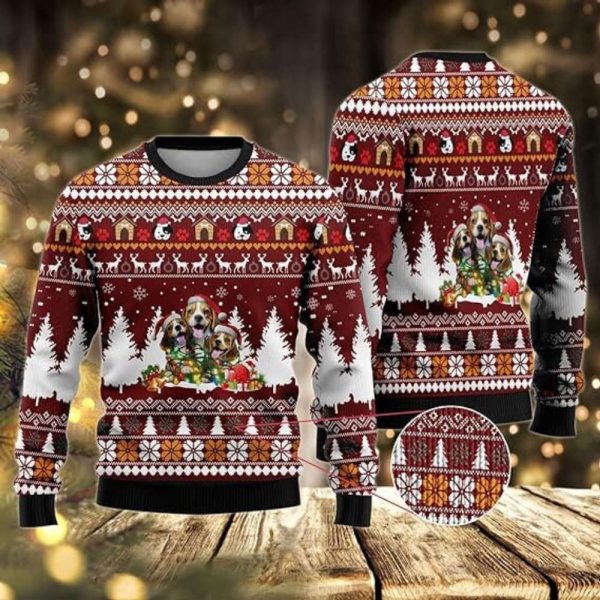 Christmas Dog Sweaters For Women, Ugly Christmas Sweater Mens Sweater