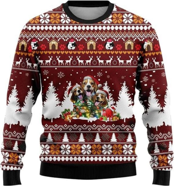 Christmas Dog Sweaters For Women, Ugly Christmas Sweater Mens Sweater