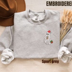 christmas ghost embroidered sweatshirt 2d crewneck sweatshirt for men women sws2908 1.jpeg