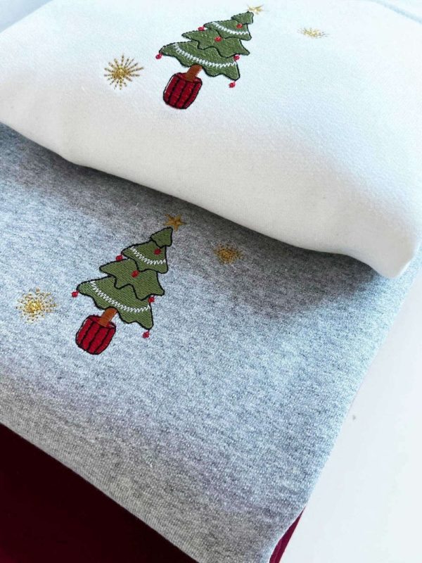 Christmas Jumper Embroidered Sweatshirt 2D Crewneck Sweatshirt For Men And Women