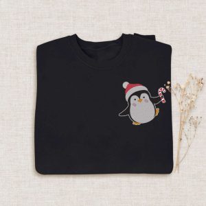 christmas penguin embroidered halloween sweatshirt 2d crewneck sweatshirt for men and women sws2999 1.jpeg