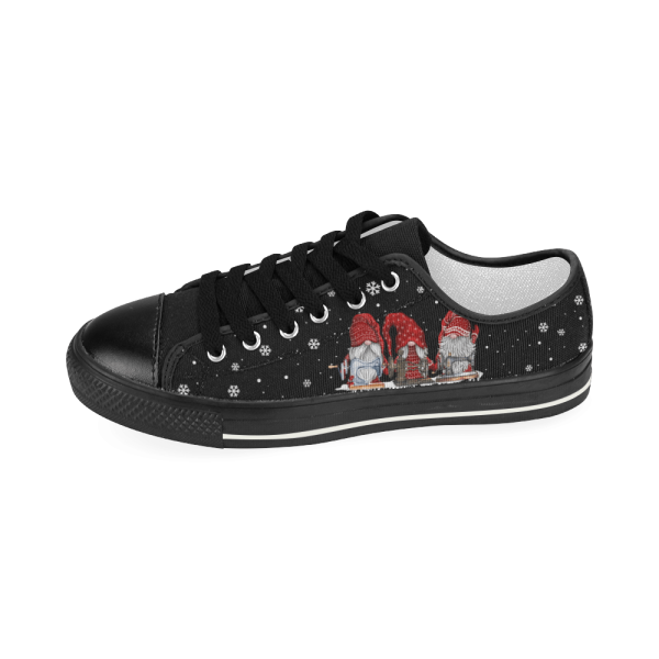 Christmas Santa Claus Sewing Low Top Shoes For Women