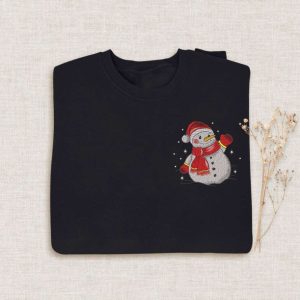 christmas snowman embroidered halloween sweatshirt 2d crewneck sweatshirt for men and women sws2989.jpeg