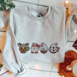 christmas sweatshirt embroidered xmas coffee cups sweater christmas coffee crewneck holiday xmas gift hot chocolate latte winter sweatshirt.jpeg