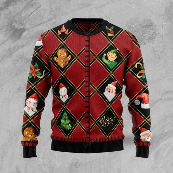 Christmas Symbols Ugly Christmas Sweater – Best Gift For Christmas