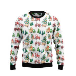 Christmas Tractor Ugly Christmas Sweater, Gift…