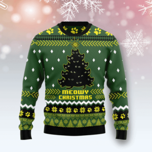 Cityparks Ugly Sweater Black Cat Christmas…