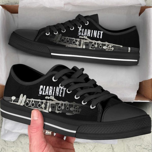 Clarinet My Passion Low Top Shoes – Canvas Print Comfortable Fashion