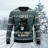 Coffee Cat Ugly Christmas Sweater, For Men & Women, Best Gift For Christmas