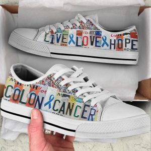 colon cancer shoes live love hope license plates low top shoes canvas shoes best gift for men and women 1.jpeg