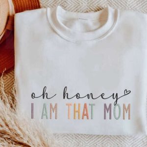 Cool Mom Embroidered Sweatshirt 2D Crewneck…