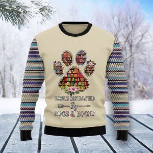 BoBook And Dogs Ugly Christmas Sweater,…