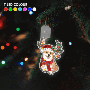 corgi christmas light ornaments lighted christmas tree ornaments gifts for corgi owners.gif