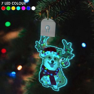 Corgi Christmas Light Ornaments Lighted Christmas…