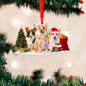 Corgi Christmas Ornament Cute Corgi Xmas…