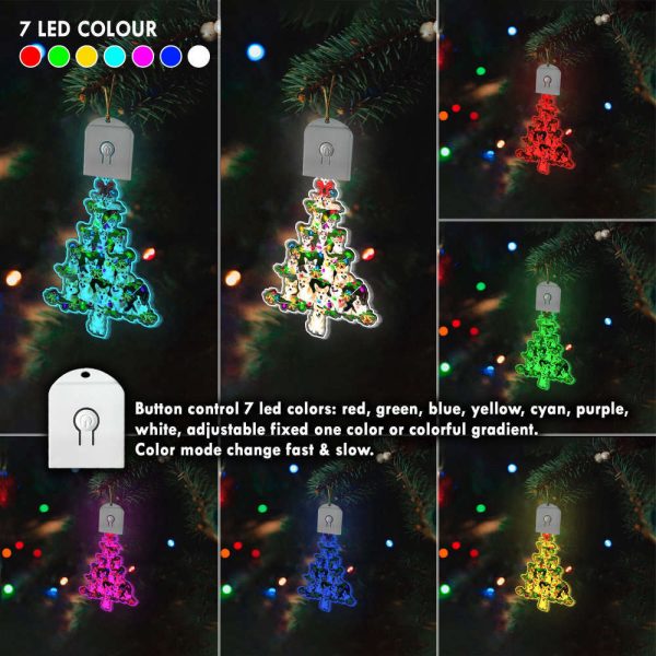 Corgi Christmas Tree Light Up Ornaments Corgi Lover Christmas Ornaments That Light Up