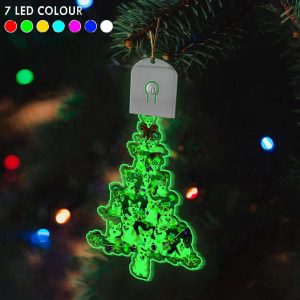 Corgi Christmas Tree Light Up Ornaments…