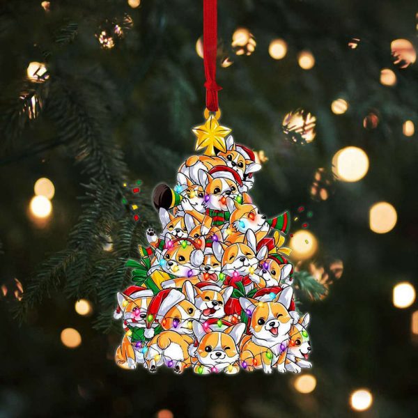 Corgi Christmas Tree Ornament Corgi Lover Ornament Dog Christmas Decoration
