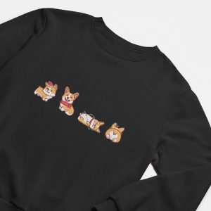 corgi dog christmas embroidery sweatshirt unisex corgi christmas corgi mom gift corgi lover gift corgi mom sweatshirt christmas gift 3.jpeg